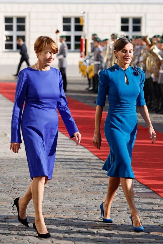 La reina Letizia con  Elke Büdenbender