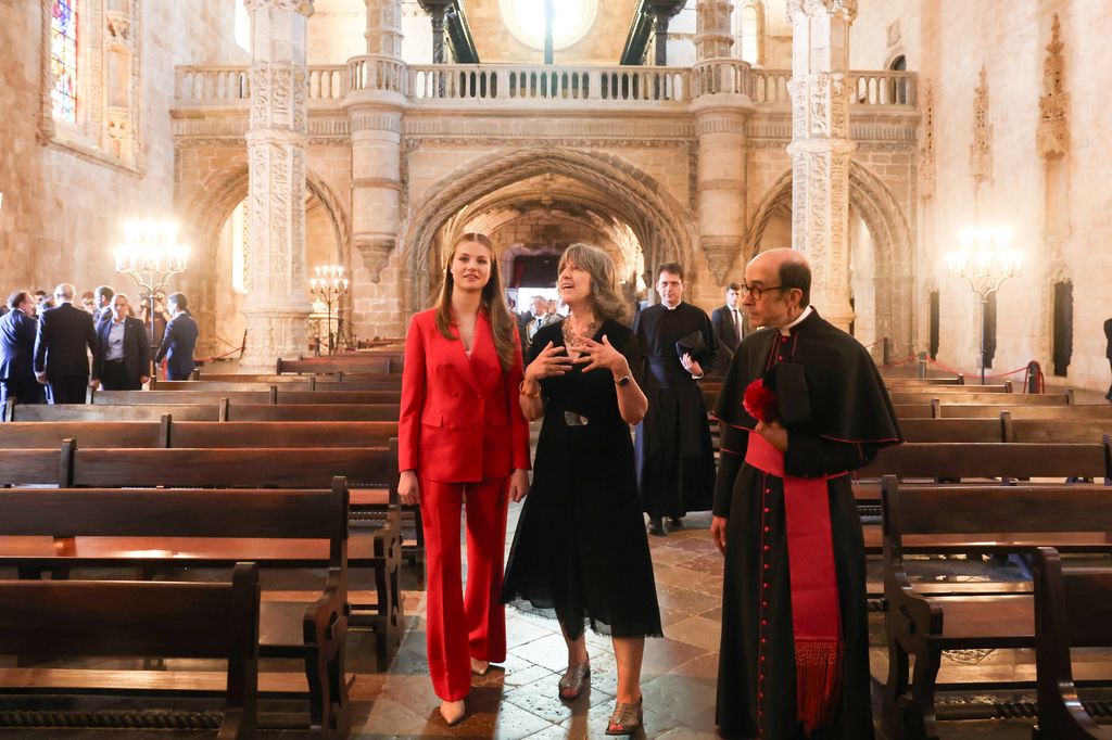 La princesa Leonor visita el monasterio de los Jerónimos en Lisboa, julio 2024