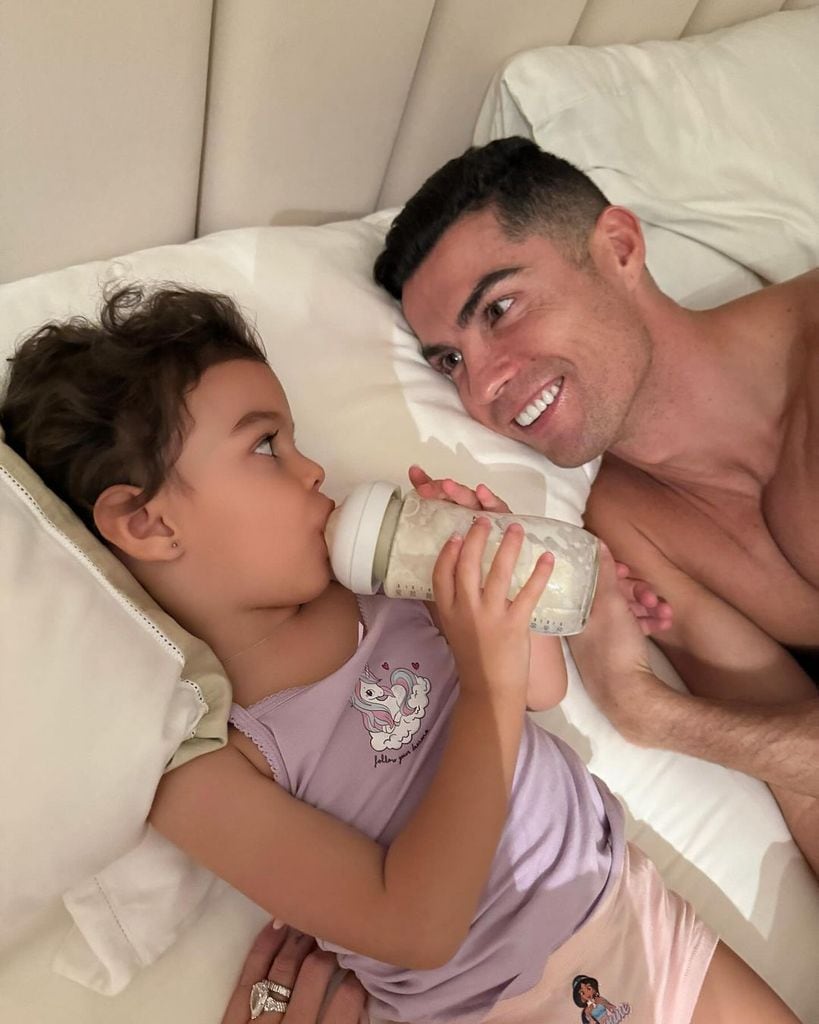 Cristiano Ronaldo y su hija, Bella Esmeralda