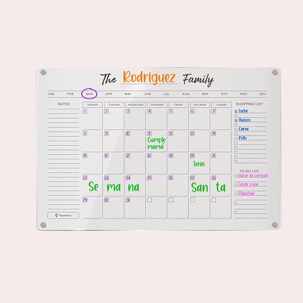 FAMIFIX® Calendario Magnetico Nevera