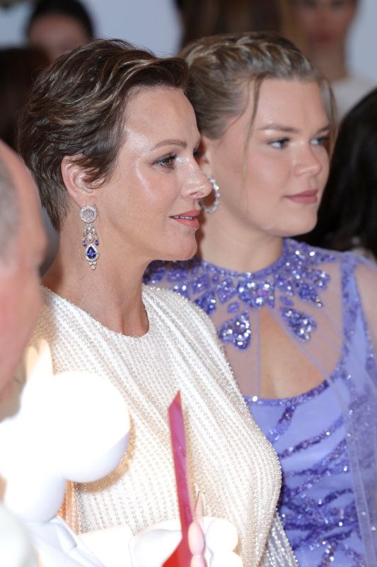 Charlene de Mónaco con Camille Gottlieb en el Baile de la Cruz Roja