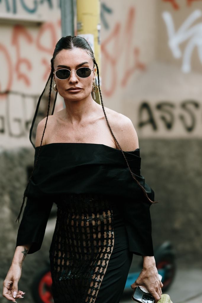 Ángela Rozas en Milan Fashion Week P/V 2025