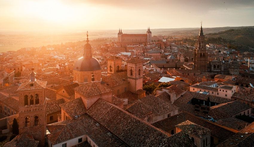 atardecer toledo espana