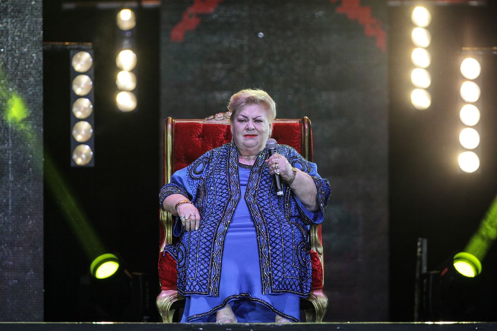 MEXICO CITY, MEXICO - NOVEMBER 03: Paquita la del Barrio  performs at EstrellaTV's Premios de la Radio at Expo Santa Fe MÃ©xico on November 03, 2022 in Mexico City, Mexico. (Photo by Pedro Mera/Getty Images for Estrella Media)