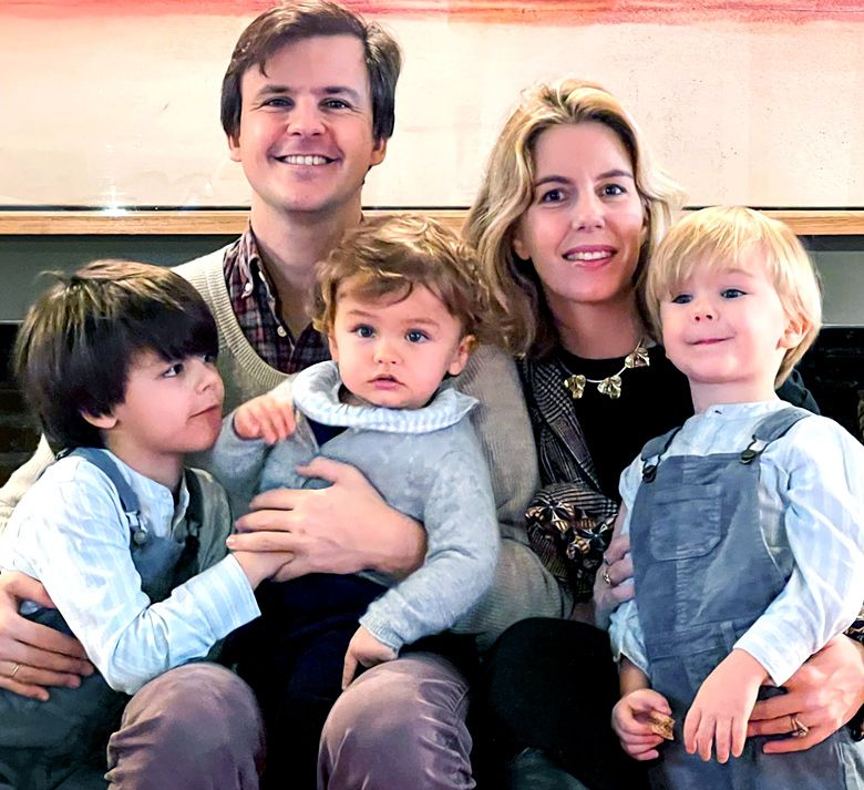 Cristina Oria y familia