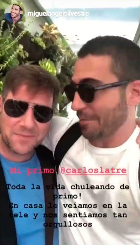 Miguel Ángel Silvestre y Carlos Latre