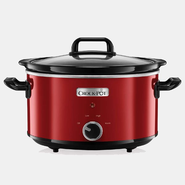 olla coccion lenta crock pot rojo