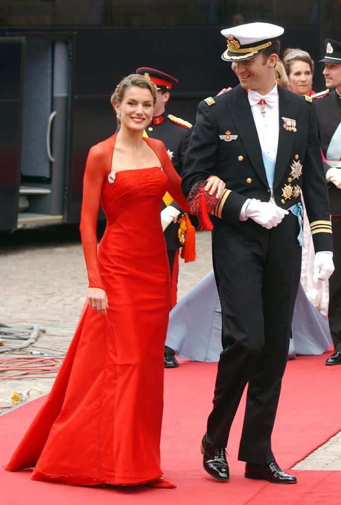 Don Felipe y doña Letizia en la boda de Federico y Mary de Dinamarca en 2004