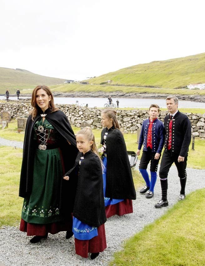 Federico y Mary de Dinamarca y sus hijos