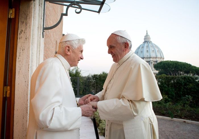 El Papa emérito y el actual Pontífice