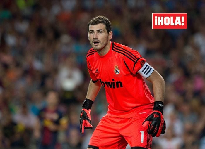 Iker Casillas durante un partido como jugador del Real Madrid