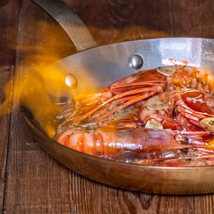 Receta de gambas de Joan Roca