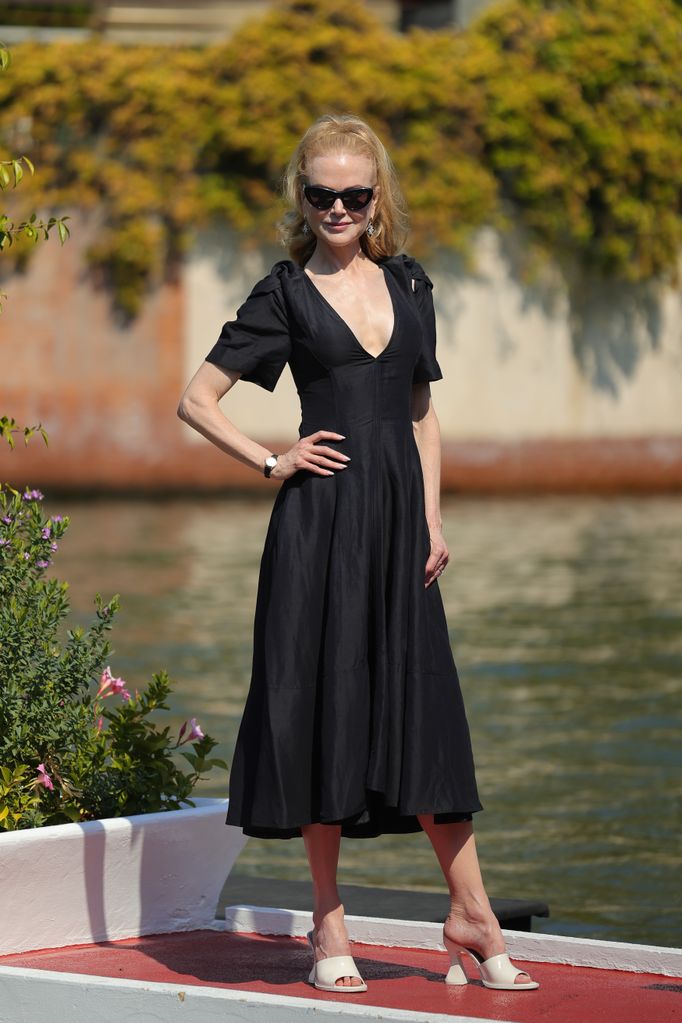 Nicole Kidman llegando al festival de Venecia