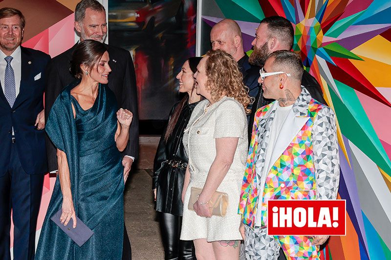 La reina Letizia rinde homenaje a la moda holandesa y brilla con pendientes de doña Sofía