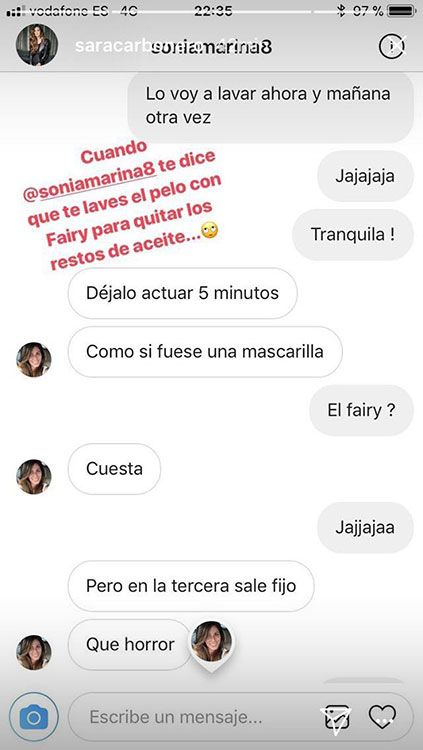 sara carbonero conversacion instagram