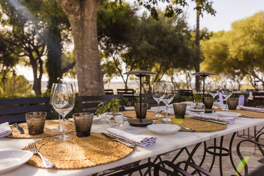 Terraza de Finca Serena, en Único Hotels de Mallorca