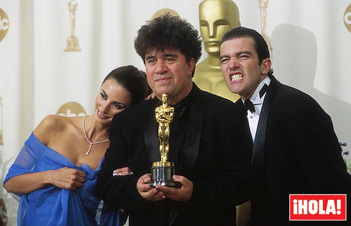 pedro almodovar, penelope cruz y antonio banderas