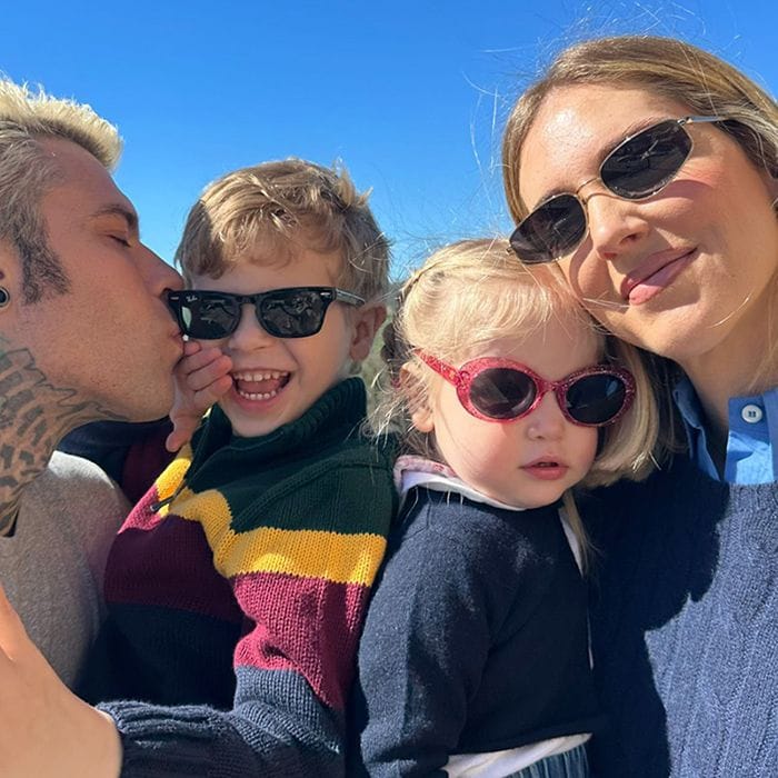 Chiara Ferragni, Fedez y sus dos pequeños