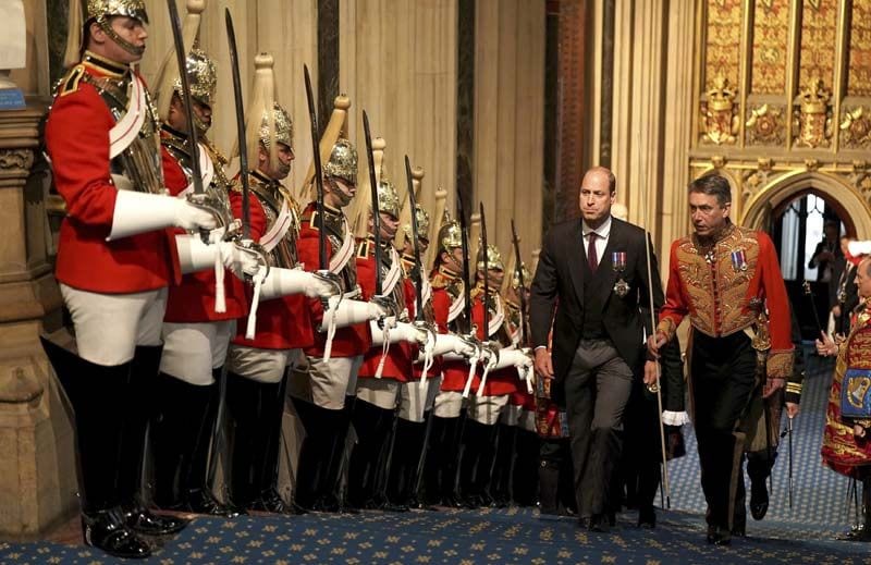 El príncipe Guillermo en el Parlamento británico