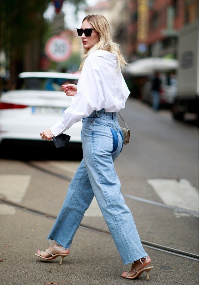 Jeans y Kitten heels