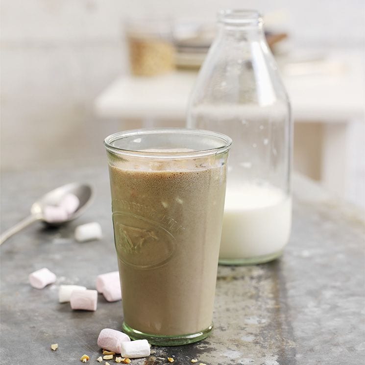 batido avena crema cacahuete