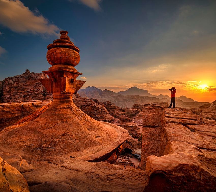 petra atardecer techo