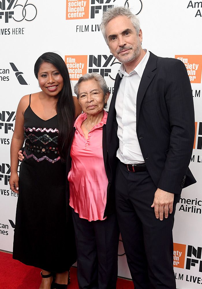 Yalitza Aparicio, Alfonso Cuarón y Libo Rodríguez