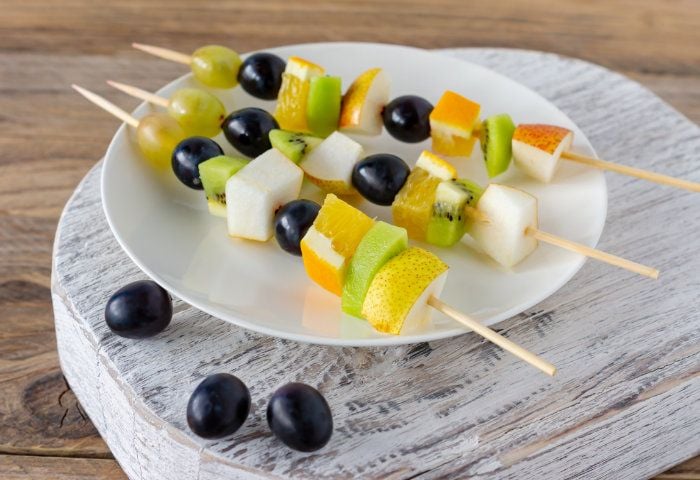 Brocheta de frutas