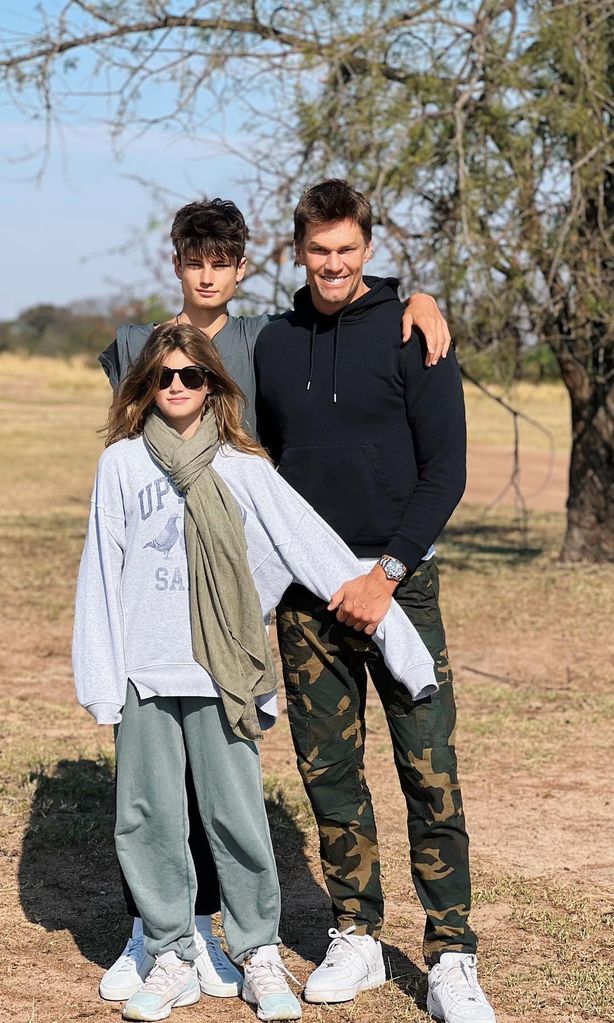 tom brady y sus hijos en frica