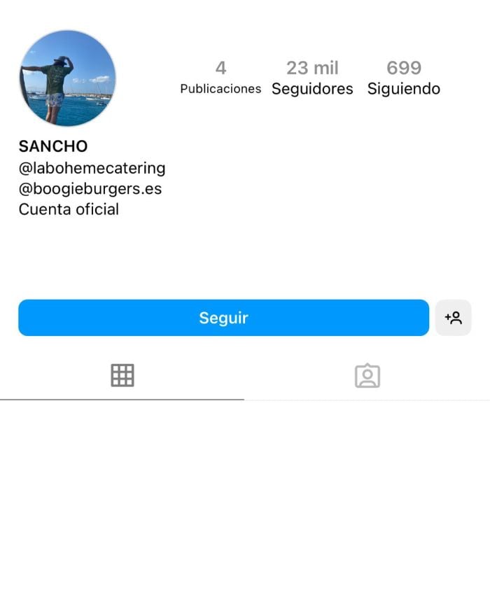 Captura del perfil público de Daniel Sancho