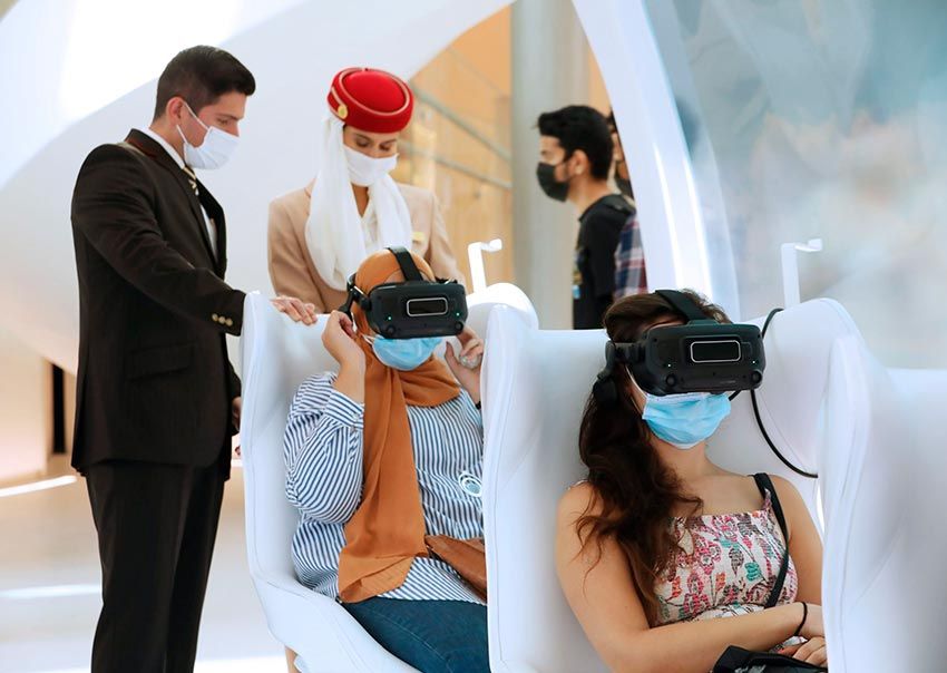 Realidad virtual en el pabellón de Emitares  durante la Exposición Universal 2020 de Dubái