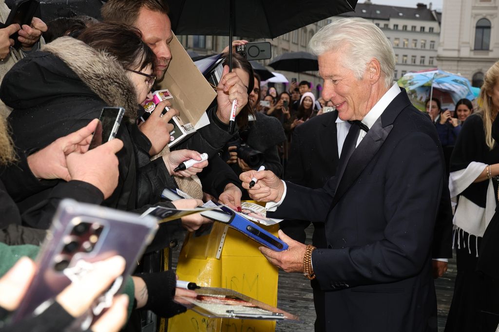 Richard y Alejandra Gere en el Festival de Cine de Zúrich el 8 de octubre de 2024