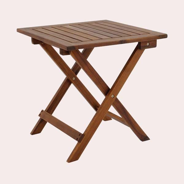 mesa pequena plegable madera picnic