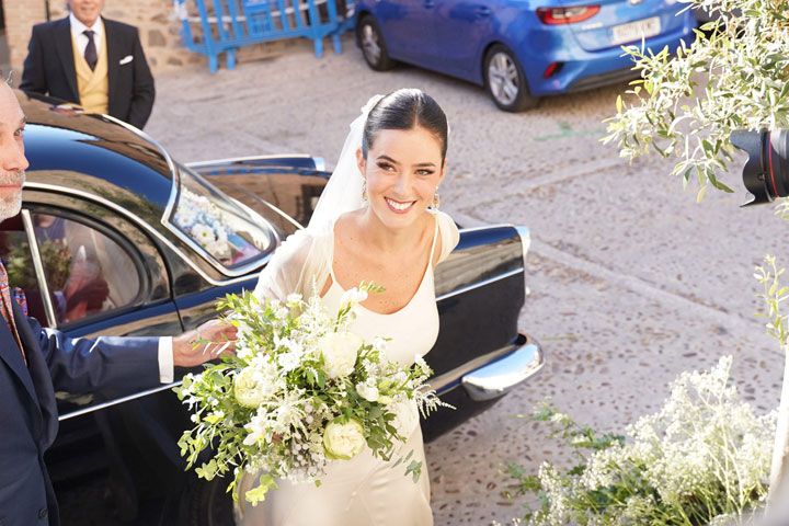 Micaella Rubini en su boda con Jaime Palazuelo