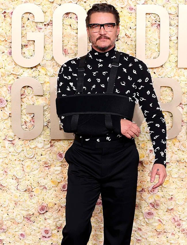 Pedro Pascal fue el centro de las miradas a pesar de su cabestrillo