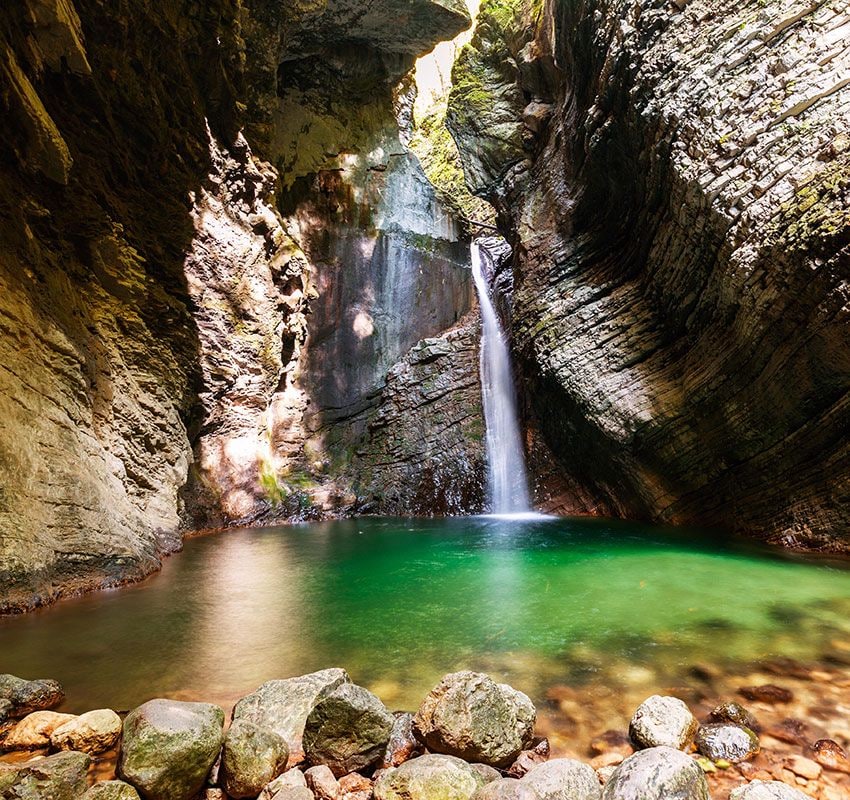 Cascadas de Kozjak, Goriska Brda, Eslovenia