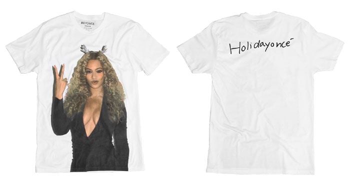 Camiseta de la colección de navidad de Beyoncé