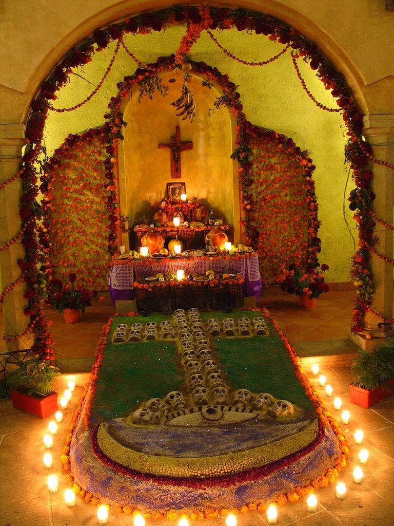 Altar en la ciudad de Oaxaca, México