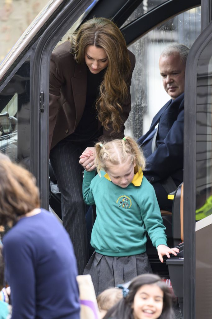 Kate Middleton  en una excursión con niños al el National Portrait Gallery