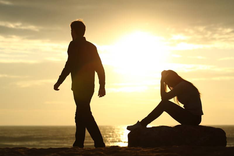 pareja enfado