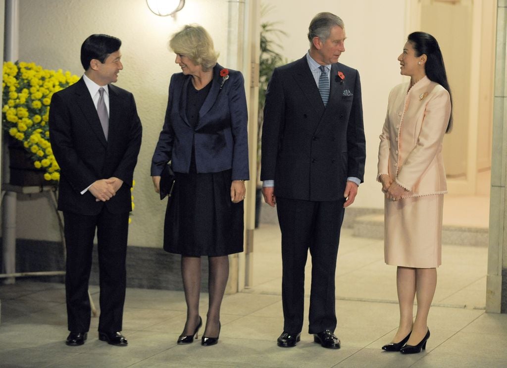 Esta imagen fue tomada en el año 2008 durante una visita oficial de los británicos a Japón
