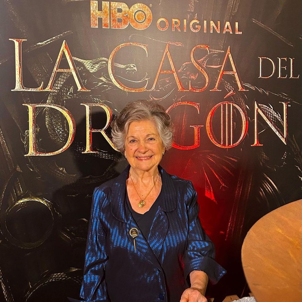 Guadalupe Fiñana, abuela de dragones, en el estreno de La casa del dragón