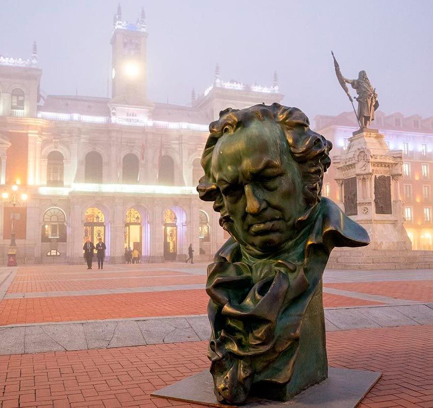 Qué hacer en Valladolid, una ciudad de cine durante la celebración de la gala de los premios Goya: Goyas gigantes en los rincones más emblemáticos de la ciudad