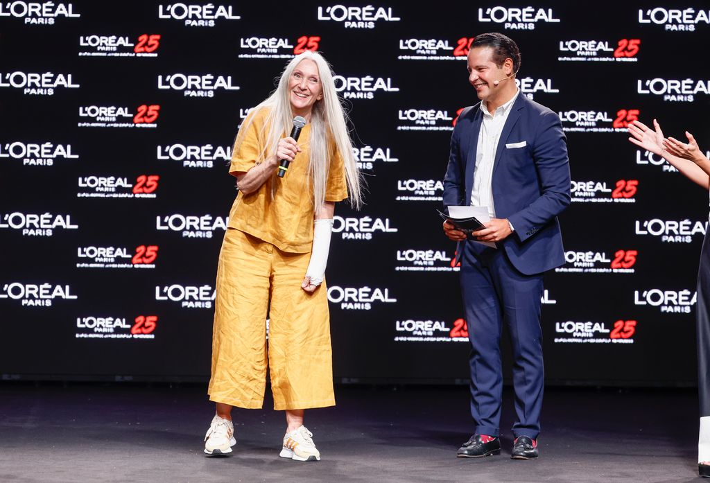 Model Pino Montesdeoca at L'Oreal Award during Pasarela Cibeles - Mercedes-Benz Fashion Week Madrid in Madrid on Saturday, 14 September 2024.