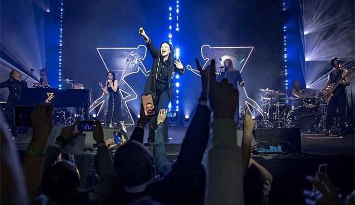 Laura Pausini en el concierto de Madrid