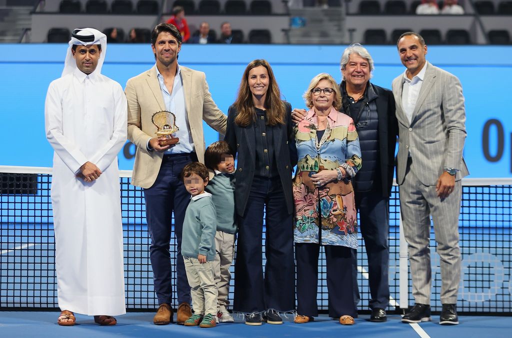 La emotiva retirada de Fernando Verdasco en Doha, arropado por Ana Boyer y sus dos hijos mayores