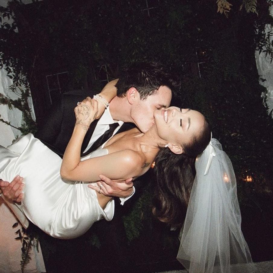 Newlywed Ariana Grande shares photos from intimate wedding to Dalton Gomez