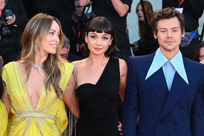 Olivia Wilde, Florence Pugh y Harry Styles