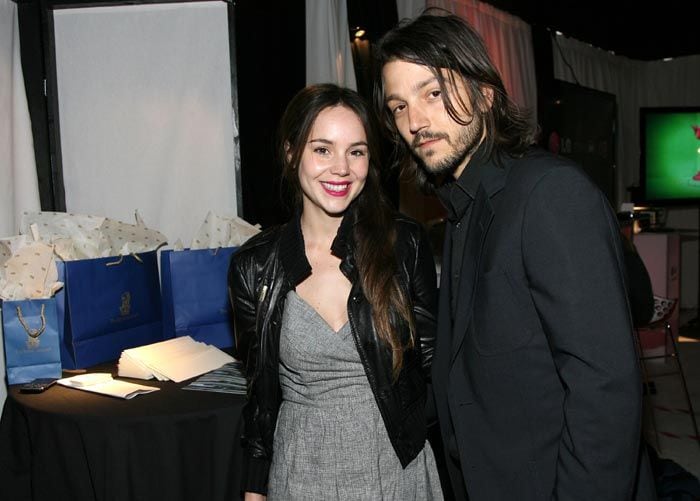 Camila Sodi y Diego Luna durante su matrimonio