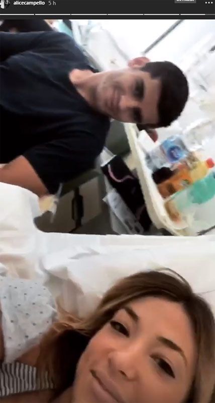 Alice Campello y Álvaro Morata con sus hijos